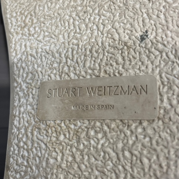 Stuart Weitzman Galaxy Aoki Black Leather Sneakers Size 8 - Picture 10 of 16